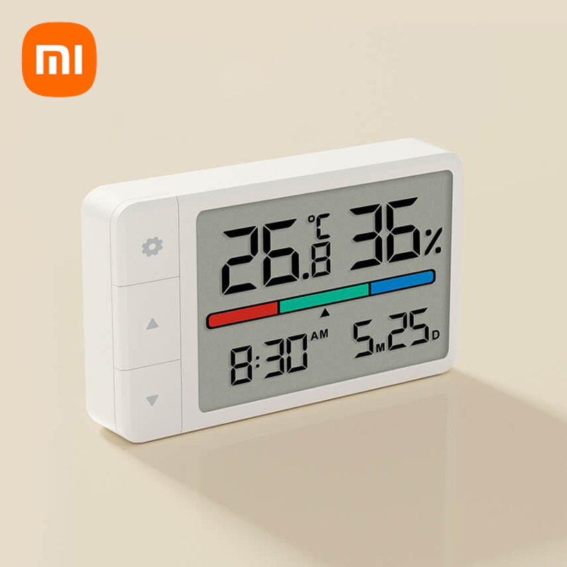 Xiaomi MiaoMiaoCe termómetro inteligente higrómetro reloj multifunción pantalla Digital HD estación meteorológica colgante de pie