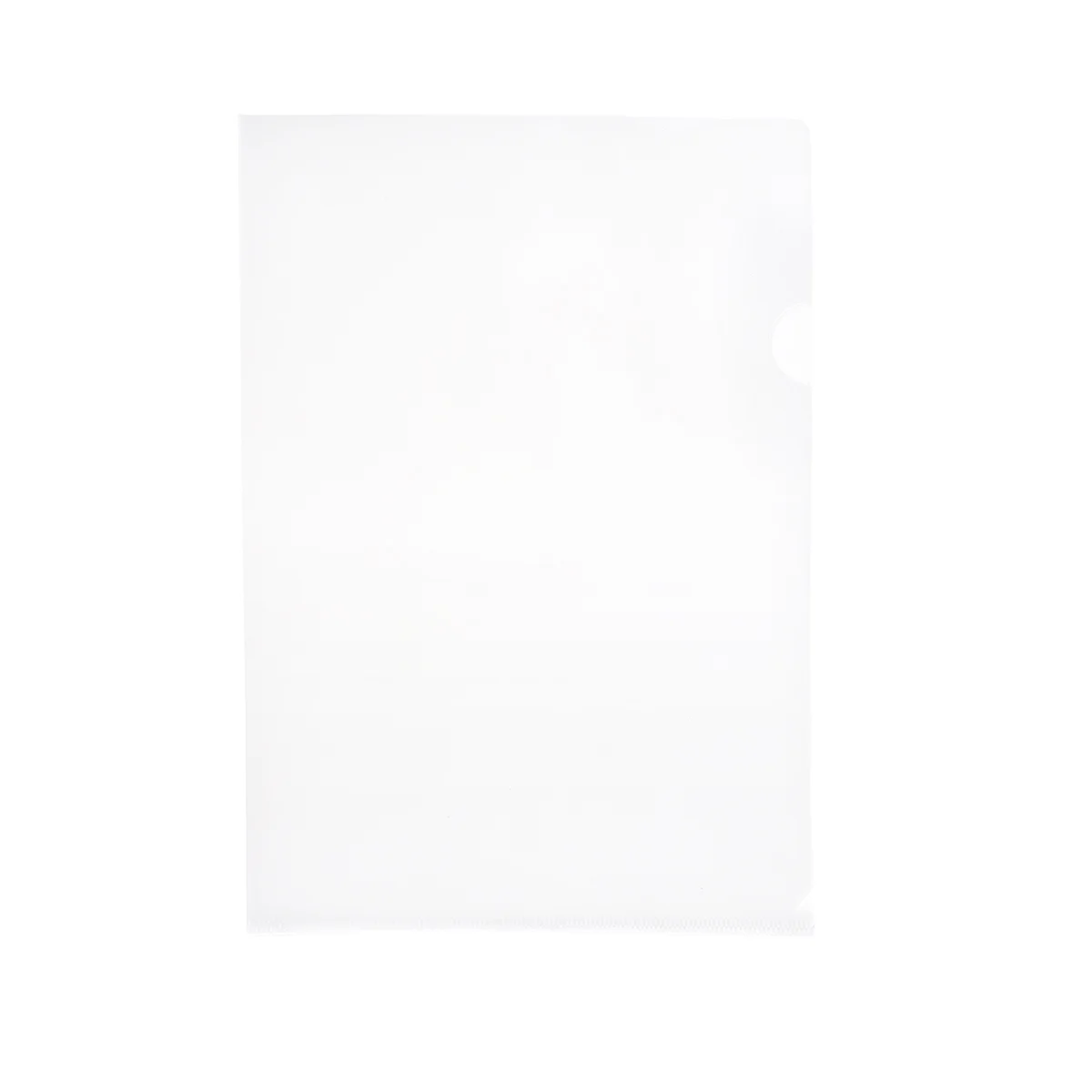 Plastic Clear Practical Transparent L-Type A4 Size Document Folder Safe Project Pocket File Folder School Office Supplies