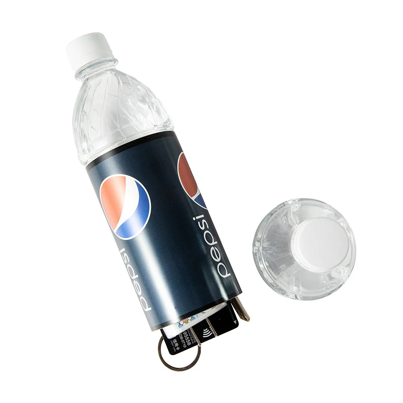 Pepsi Stash sichere Wasserflasche, Umleitungssicher, leere DIY-Flasche mit geruchsdichtem Beutel in Lebensmittelqualität