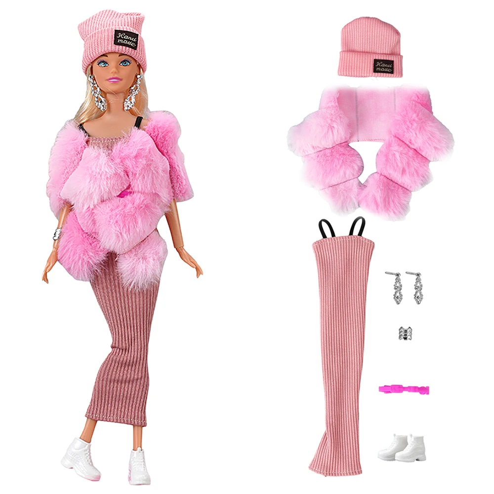 11,5 Zoll Puppe Rosa Kleidung Set Für 1/6 Puppe Kleidung Puppe Zubehör Mode Mantel Hosen Für 11,8 Zoll Puppe Kleid JJ