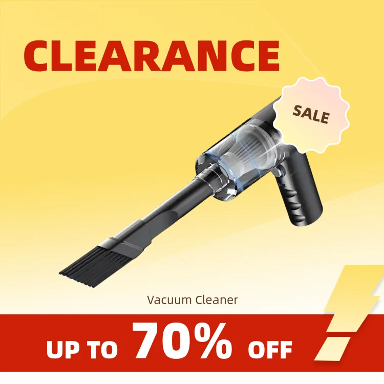 Clearance_Aspiradora inalámbrica portátil para automóvil Aspiradora inalámbrica de doble uso para el hogar y el automóvil Aspiradora potente de alta potencia de 120 W