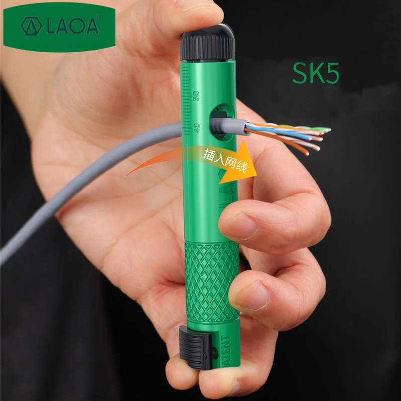 LAOA Network Cable Untwist Tool, Engineer Straightener for Category 5/6/7 Crystal Cables Combing Wire Pair Separator Easily
