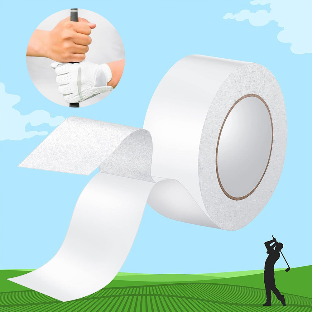 Double Sided Golf Grip Tape Golf Club Gripping Adhesive Cuttable Grip Strip Tape Roll Waterproof for Regriping Golf Clubs