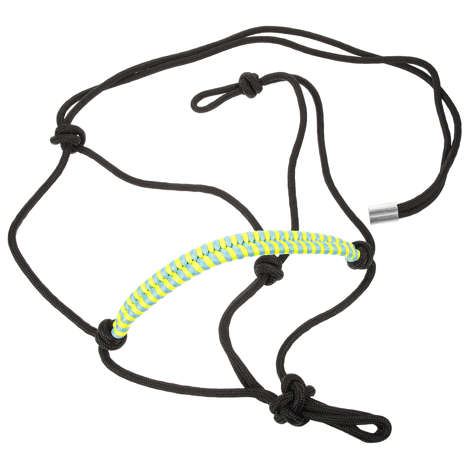 Professionelles Pferdehalfter-Kragen, westliches Führungskopfseil, verstellbarer geflochtener Hebegurt mit mehreren Knoten, verschleißfester RopeHalter