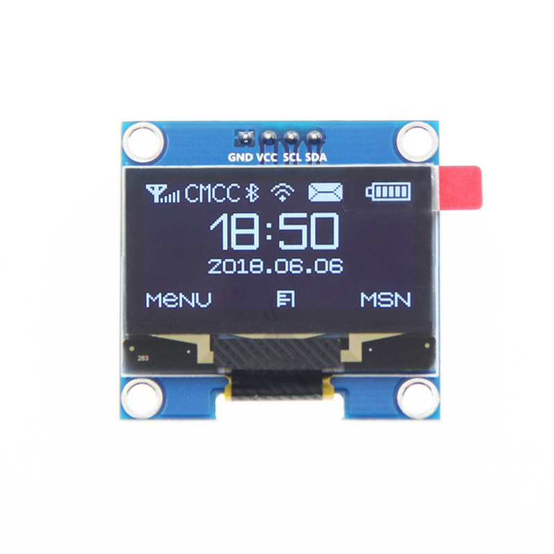 1/5 Uds 1,3 "1,3 pulgadas IIC I2C serie 128x64 SSH1106 pantalla Led LCD OLED Digital módulo blanco azul para Arduino 12864 pantalla LCD B