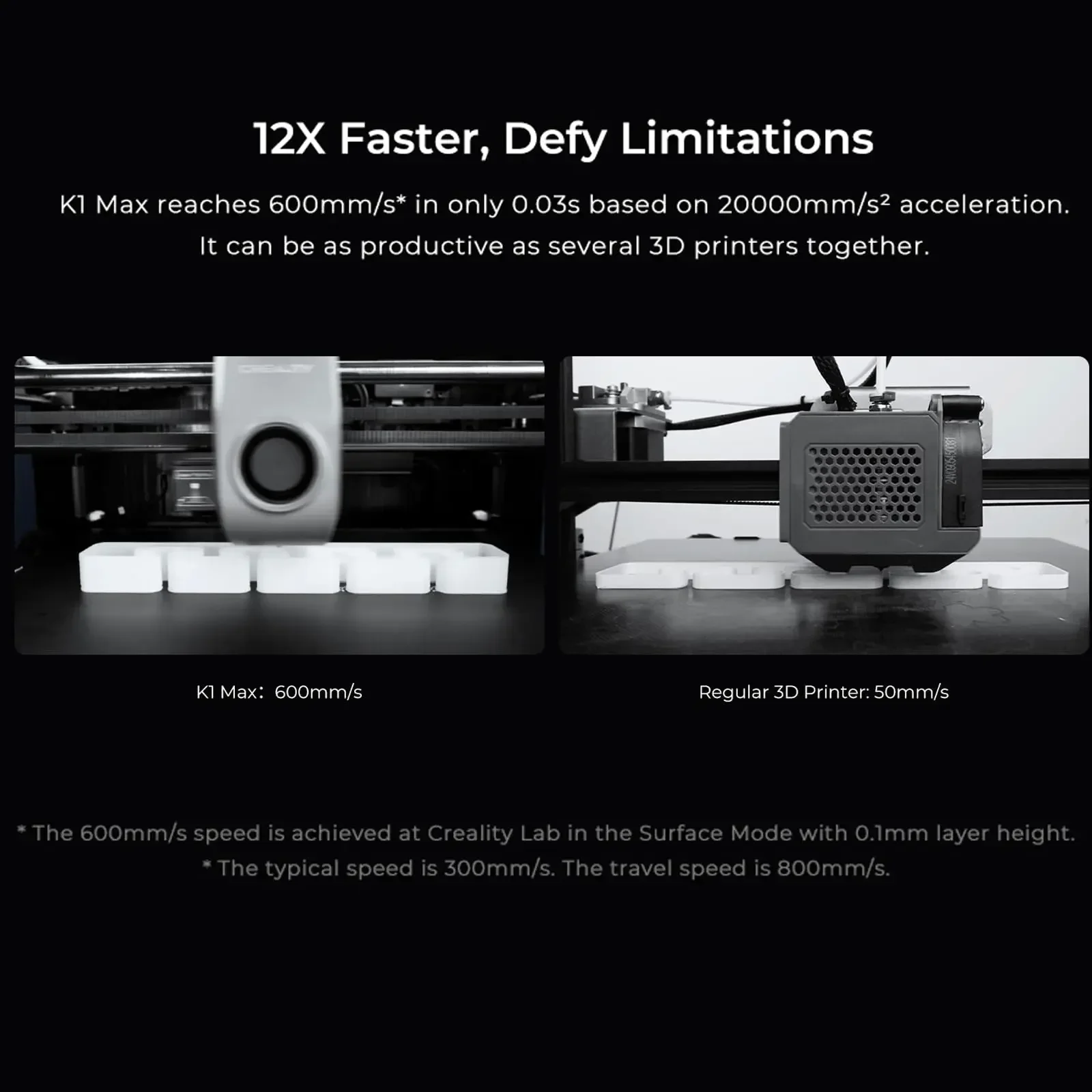 Creality K1 MAX drukarka 3D 600mm/s szybka drukarka 3D automatyczne poziomowanie podwójne chłodzenie inteligentna funkcja AI 300x300x300MM