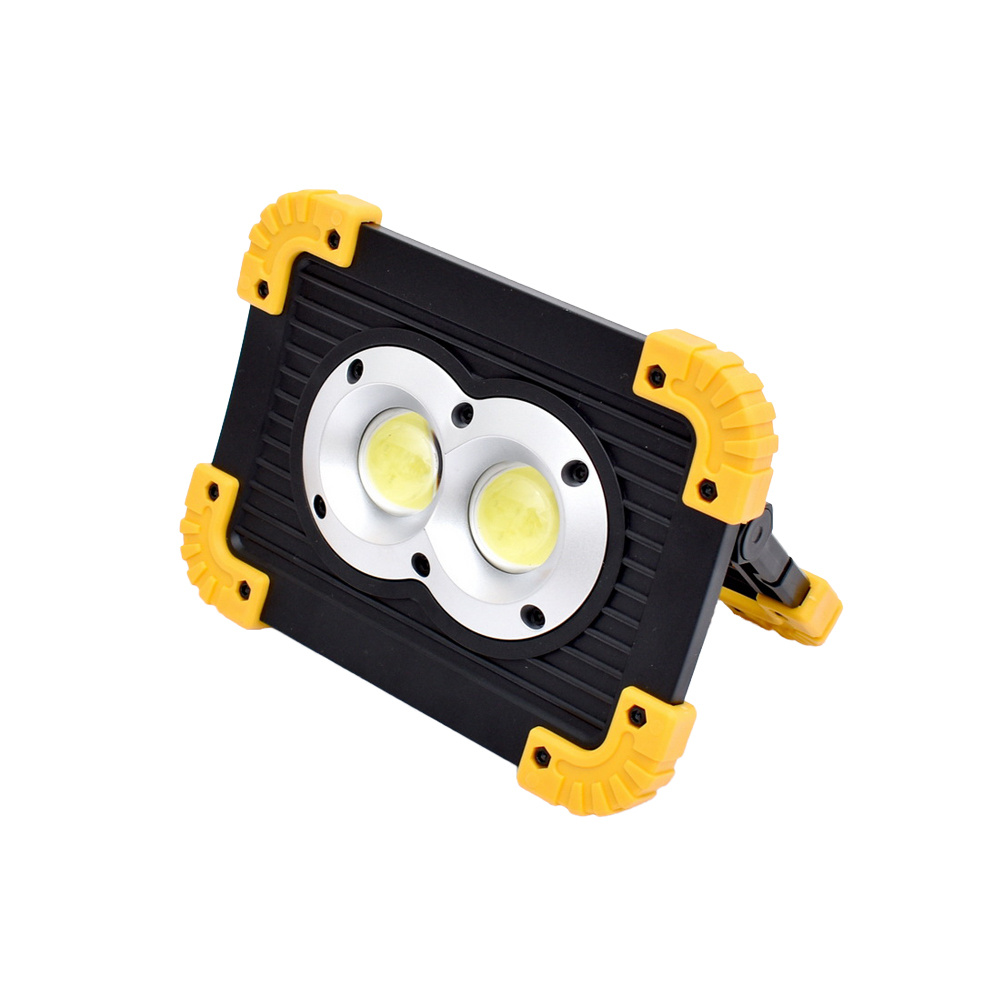 Lampa robocza LED 20W z możliwością ładowania, reflektor COB do biwakowania, wędkowania, naprawy samochodów, oświetlenia awaryjnego na zewnątrz.