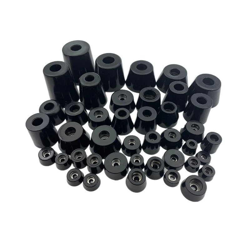 1/4/8pc piedini in gomma gambe per mobili piedini per sedia cuscino protettivo per pavimento cuscino per paraurti circolare cuscinetto per smorzamento antiscivolo nero con guarnizione