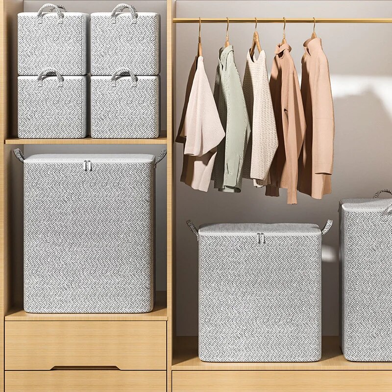 1pc Haushalt große Kapazität Aufbewahrung tasche Vlies material, Schrank Kleider schrank Organizer kann für Quilt Kleidung, Spielzeug verwendet werden