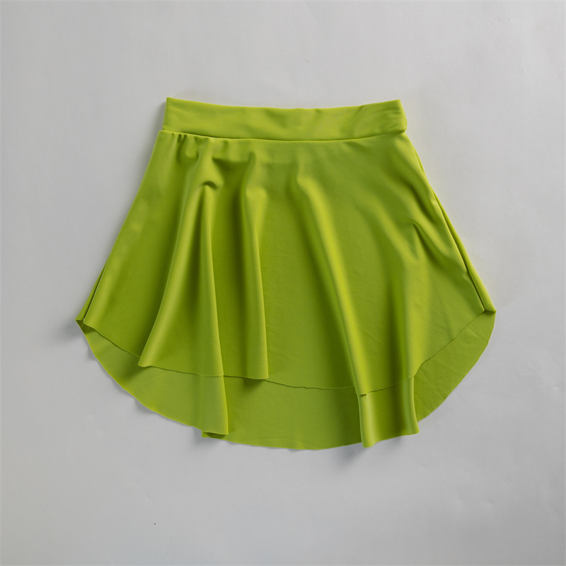 ขายร้อนคุณภาพสูงหลายสีไนลอน Spandex โยคะกีฬาเด็กผู้หญิงผู้ใหญ่บัลเล่ต์เต้นรํากระโปรง