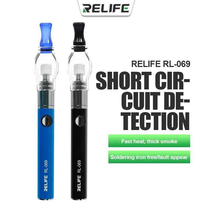 RELIFE RL-069 Penna flusso atomizzatore colofonia Ricarica USB adatta per la riparazione del telefono cellulare Strumento rilevatore di cortocircuito PCB della scheda madre