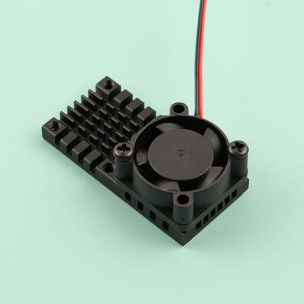 25X25มม.25*50มม.ฮีทซิงค์และ5V 12V พัดลมทำความเย็นผสมอลูมิเนียมหม้อน้ำขนาดเล็ก Cooler สำหรับ PCB Raspberry Pi RPI