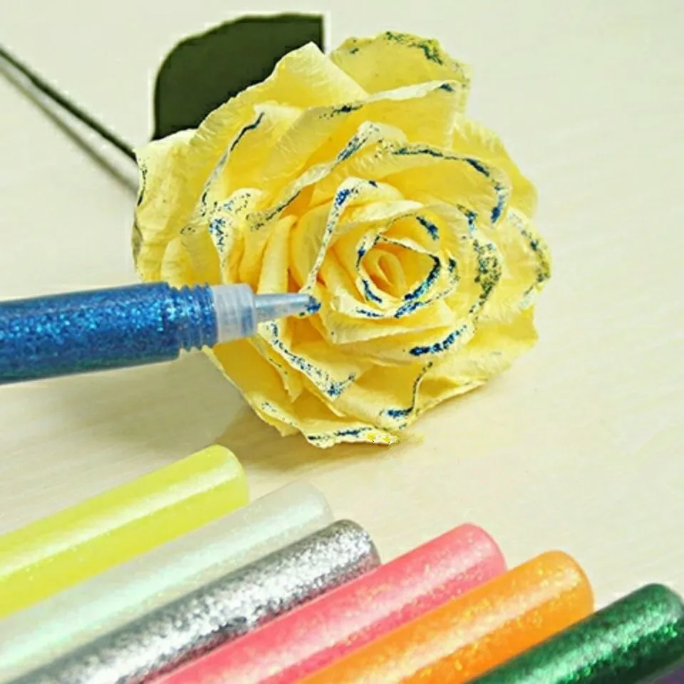 10 Chiếc Màu Lấp Lánh Bột Keo Con Tranh Nghệ Thuật Giấy Thủ Công Vẽ Ốp Lưng Điện Thoại Tự Làm Kem Siêu Gel Móng Tay Keo bút