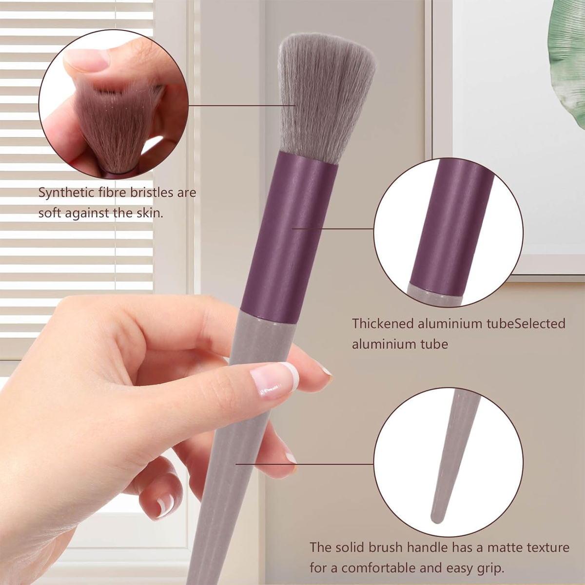 13 pezzi Pennello per trucco verde quattro stagioni Trucco verde Set di pennelli per trucco ad asciugatura rapida Pennello per fard in polvere super morbido