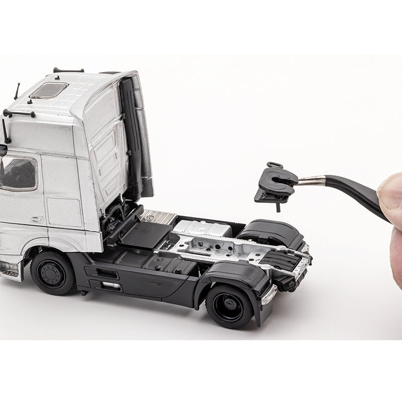 GCD 1:64 Actros remolque de coche de dos pisos LHD modelo de coche fundido a presión