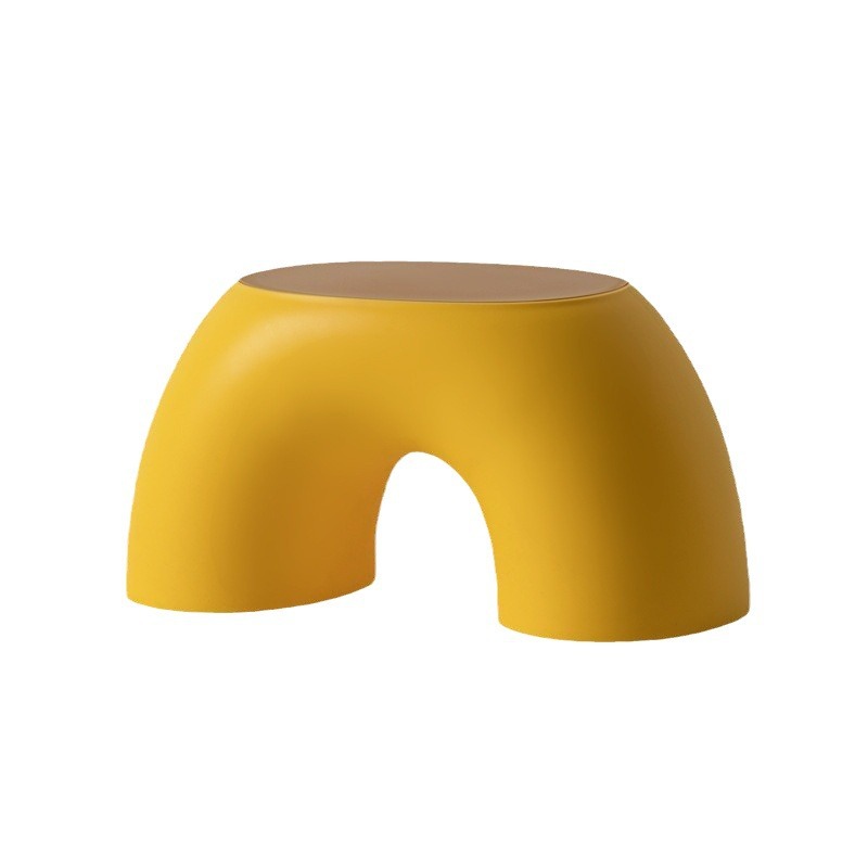 Colorful Rainbow Kids Stool - Round Non-Slip Step Stool for Children, Durable Shoe Changing Seat for Home