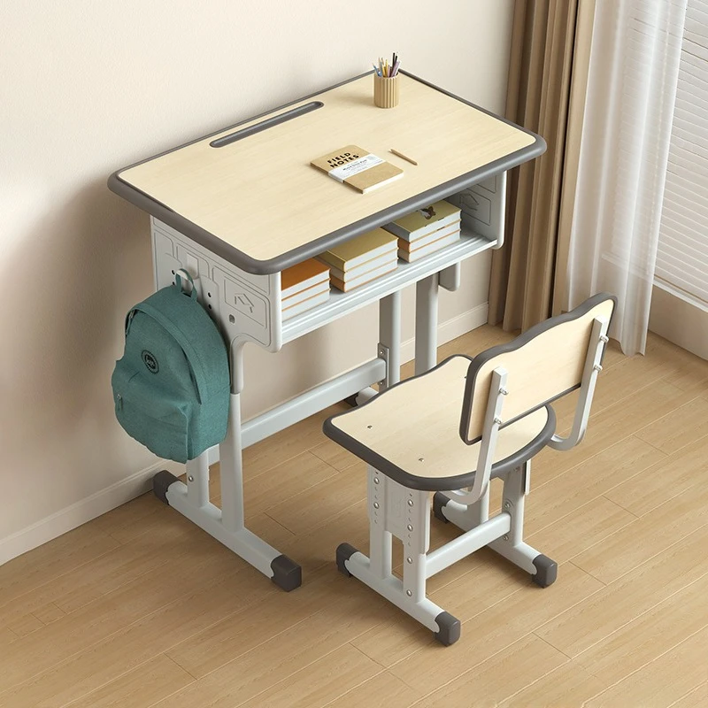 Children's Study Table School Primary School Student Table Writing Household Children's Homework Desk Set