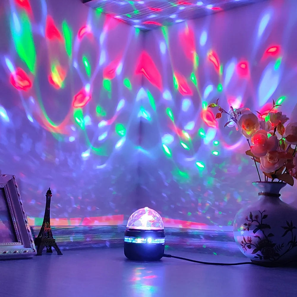 Światła LED gwiaździstego nieba Lampki nocne do sypialni 5 V USB Dekoracja Lampa projektora atmosferycznego 360 °   Obrotowe na wesela Boże Narodzenie