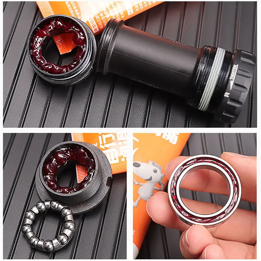 1-6pcs LEBYCLE จักรยานจักรยานจาระบีน้ํามันหล่อลื่น MTB จักรยานน้ํามันสําหรับ HUB วงเล็บด้านล่างชุดหูฟังส้อม Flywheel Ball แบริ่งจาระบี