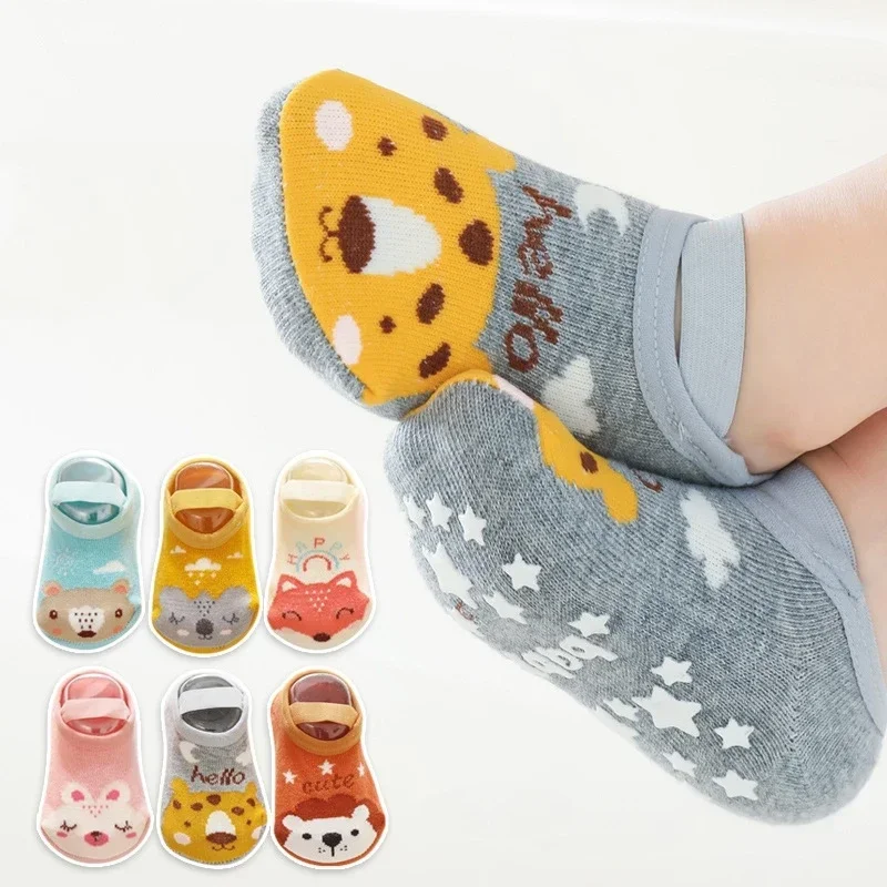Calcetines tobilleros de algodón para niños y niñas, medias elásticas suaves y cómodas para bebés, accesorios de ropa deportiva para el suelo