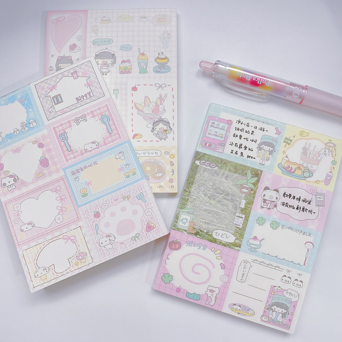 50sheets Cute Memo Pads Scrapbooking Materials Kawaii Stationery Decorative Book to do list Accessories Office