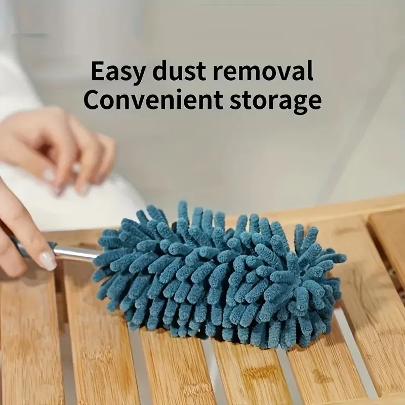 Mini Car Duster แปรงขยาย Bendable ไมโครไฟเบอร์ Dusting เครื่องมือสําหรับ Home และ Auto ภายในทําความสะอาดวัสดุเส้นใยโพลีเอสเตอร์