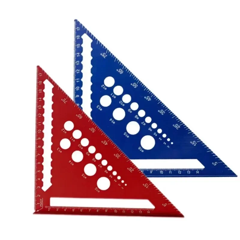 7-дюймовая метрическая треугольная линейка, угловой транспортир из алюминиевого сплава, метрическая квадратная измерительная линейка для столярного инструмента