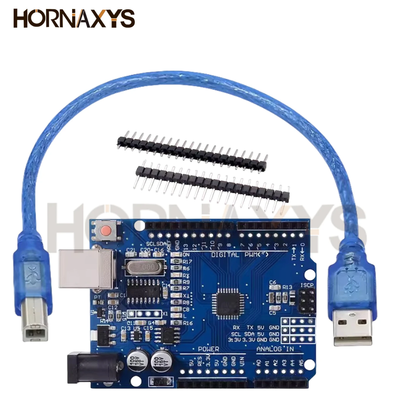 1 Uds UNO R3 UNO placa UNO R3 CH340G + Chip Mega328P 16Mhz para placa de desarrollo Arduino UNO R3 + USB TYPE-C MICRO