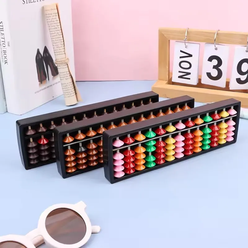 1PC Strumento di Apprendimento Della Matematica Per I Bambini Portatile Cinese 13 Cifre Colonna Abaco Aritmetica Soroban Calcolo Conteggio