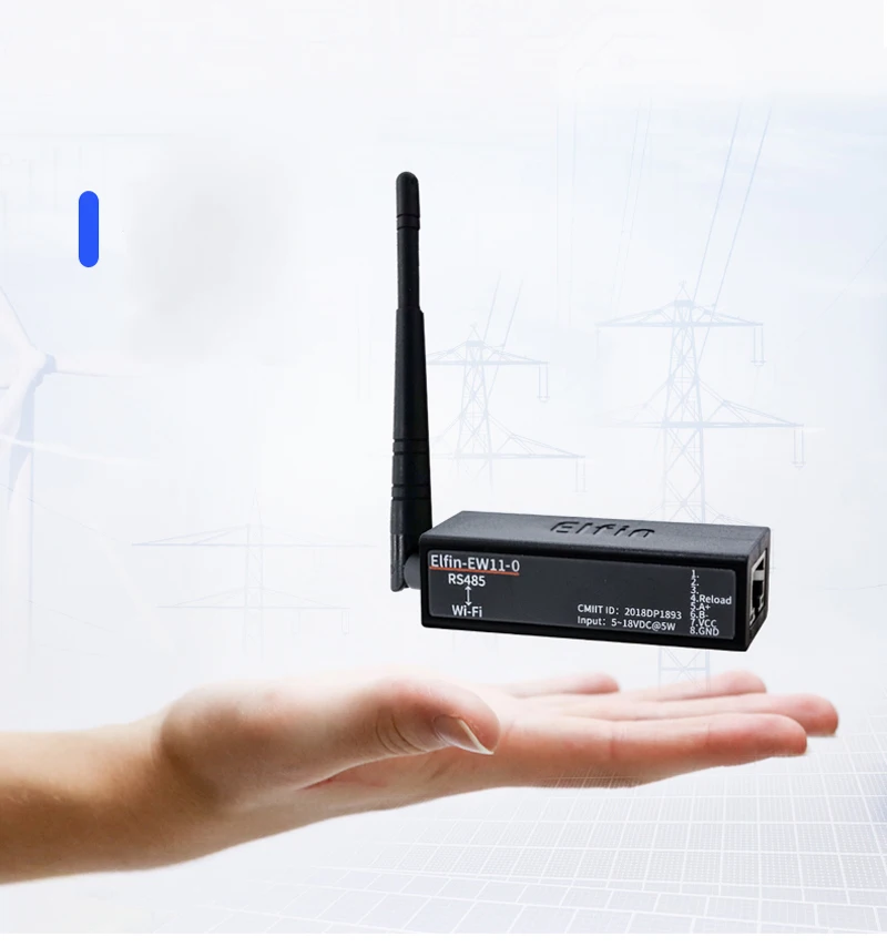 Dispositivos de rede sem fio EW11A Modbus TPC RJ45 RS485 para servidor serial WIFI DTU
