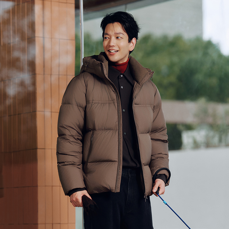 Semir jaqueta masculina três-resistente outerwear casal roupa de inverno 2025 novo topo com capuz roupas masculinas antiestáticas