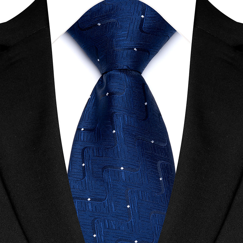 Herenstropdas Klassiek Gestreept Paisley 8 cm Jacquard Luxe stropdas Koningsblauw Kleur Accessoires Dagelijkse kleding Das Bruiloftsfeest Cadeau