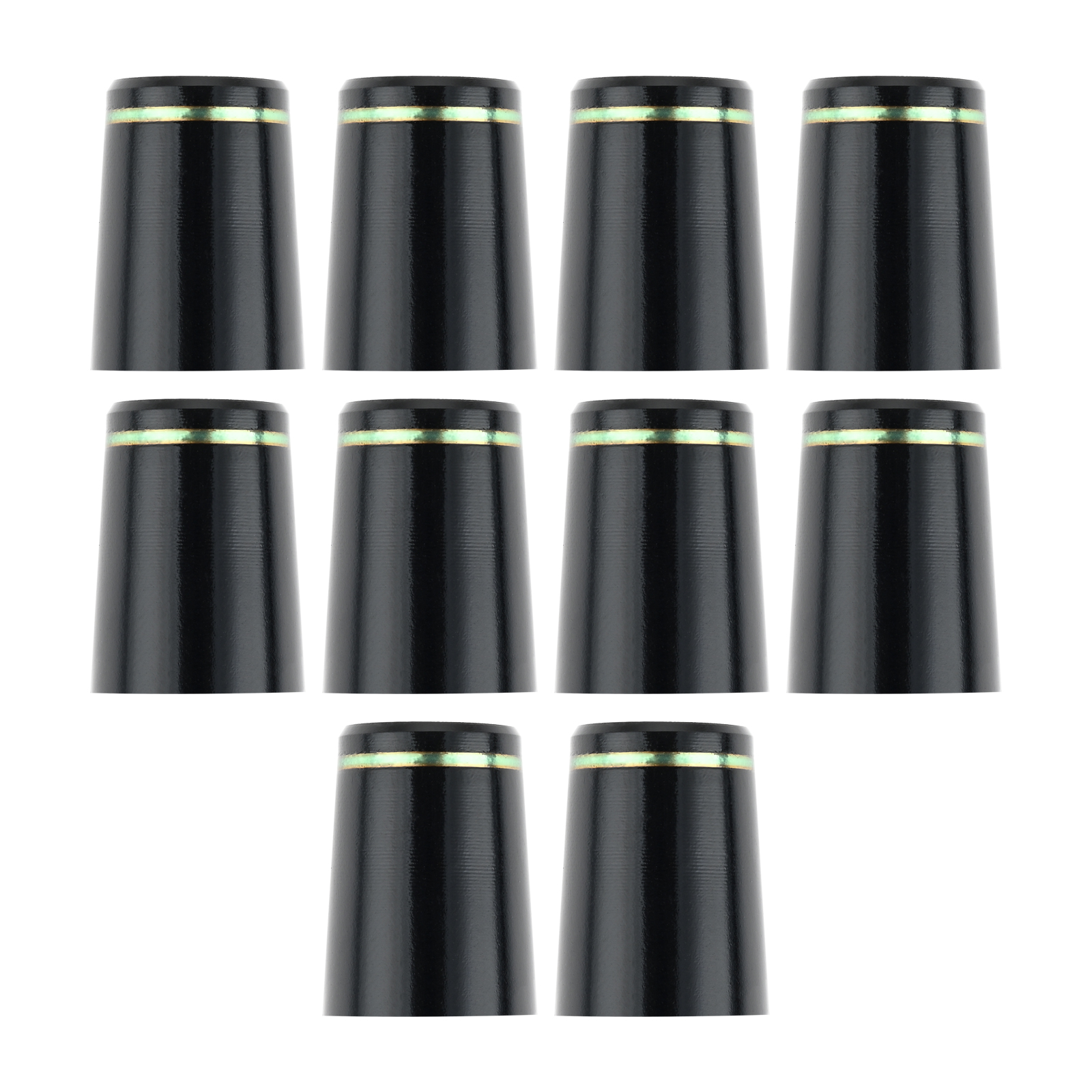 Casquillos de Golf de plástico con anillo verde, 10 Uds., aptos para eje de hierros de punta 0,355/0,370, 9,1x19x14mm/9,4x19x14mm, accesorios de Golf