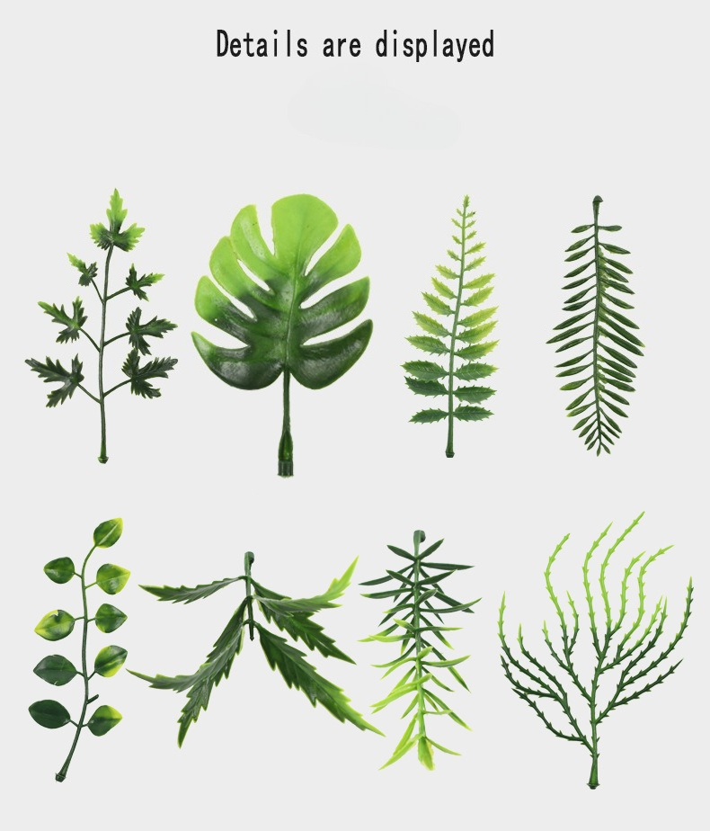 Persian fern Leaves Vines Home Room Decor Hanging Artificial Plant Plastic Leaf Grass Wedding Party Wall Balcony Decoration