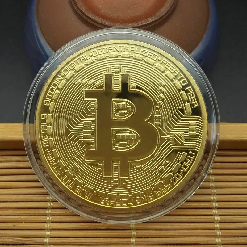 Sáng Tạo Lưu Niệm Mạ Vàng Bitcoin 50 Đồng Đại Tặng Bit Đồng Bộ Sưu Tập Nghệ Thuật Vàng Đồng Tiền Kỷ Niệm
