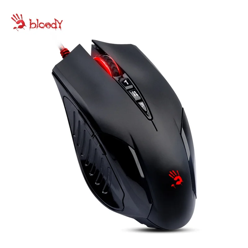 A4Tech Mouse Gaming berkabel V5M berdarah, mesin game optik, makan ayam, CF, Game Laptop