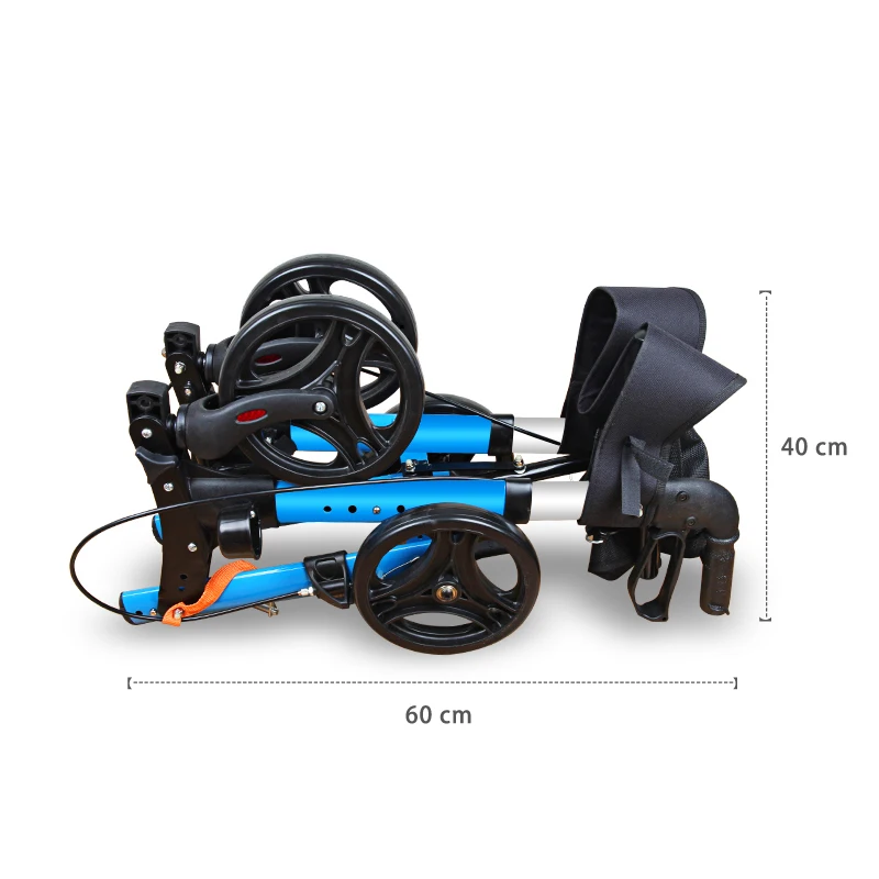 Carrinho médico móvel do carrinho de compras de alumínio para rollator idoso do walker