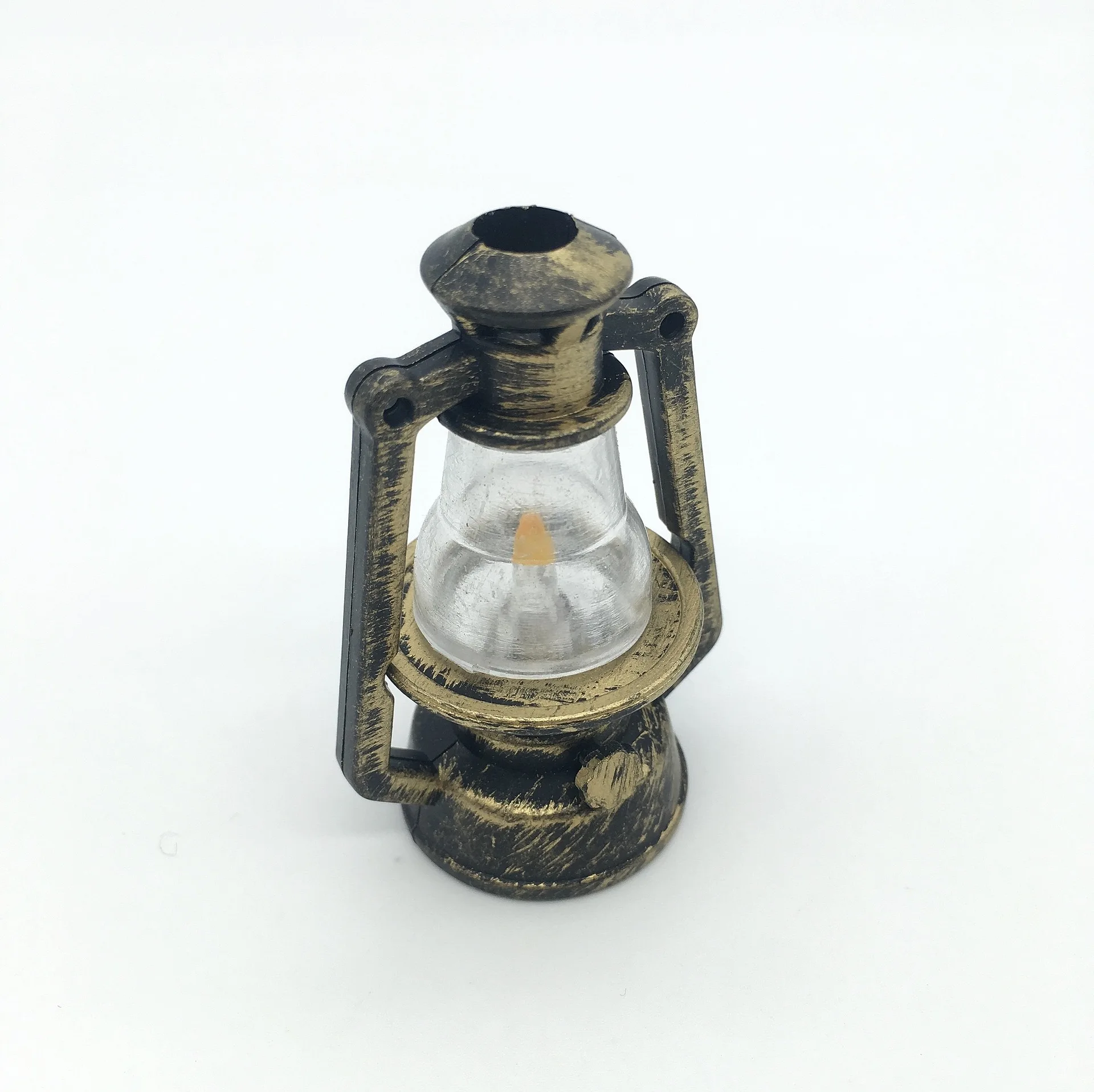 1pc 1:6 Retro Style Scale Miniature Oil Lamp Dollhouse Accessories Mini Kerosene Lantern Micro Landscape Decor Scene