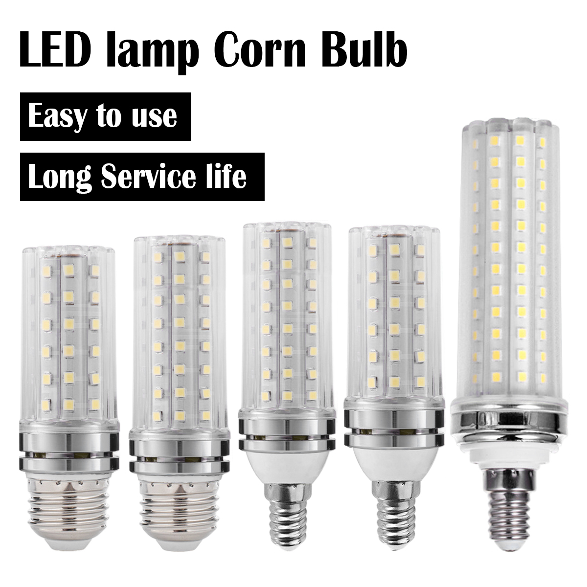 E14 E27 12w 16w 20w 24w 40w Led Кукурузные лампы и 2835 / SMD Лампочки Домашние декоративные люстры 220v ЖК