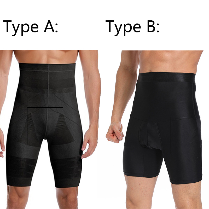 Homens emagrecimento corpo shaper cintura trainer cintura alta shaper controle calcinha compressão roupa interior abdômen barriga shaper shorts