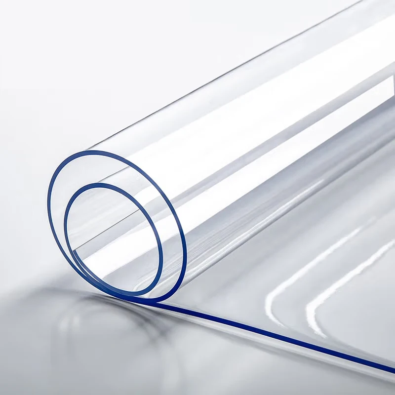 Protector de mesa transparente de PVC, cubierta impermeable a prueba de aceite de 1,0mm de espesor para escritorio de cocina y mesa de comedor, Ideal para el hogar y la oficina