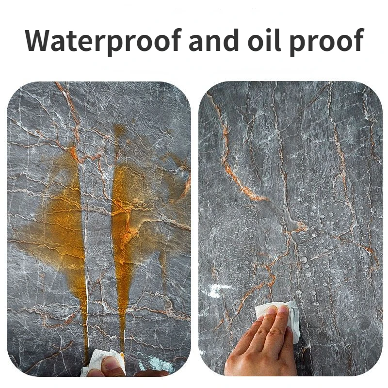 Zelfklevende Keukenkasten Behangrollen Voor Muren Waterdicht Marmeren Muursticker Vinyl Oliebestendig Contactpapier Home Decor