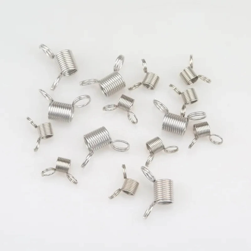 10 Chiếc Thép Không Gỉ Đính Hạt Nút Chặn Sáng Tạo Đính Hạt Đầu Dây Trang Sức Chiếu Trúc Hạt Stringing Dây Dụng Cụ Trang Sức Làm
