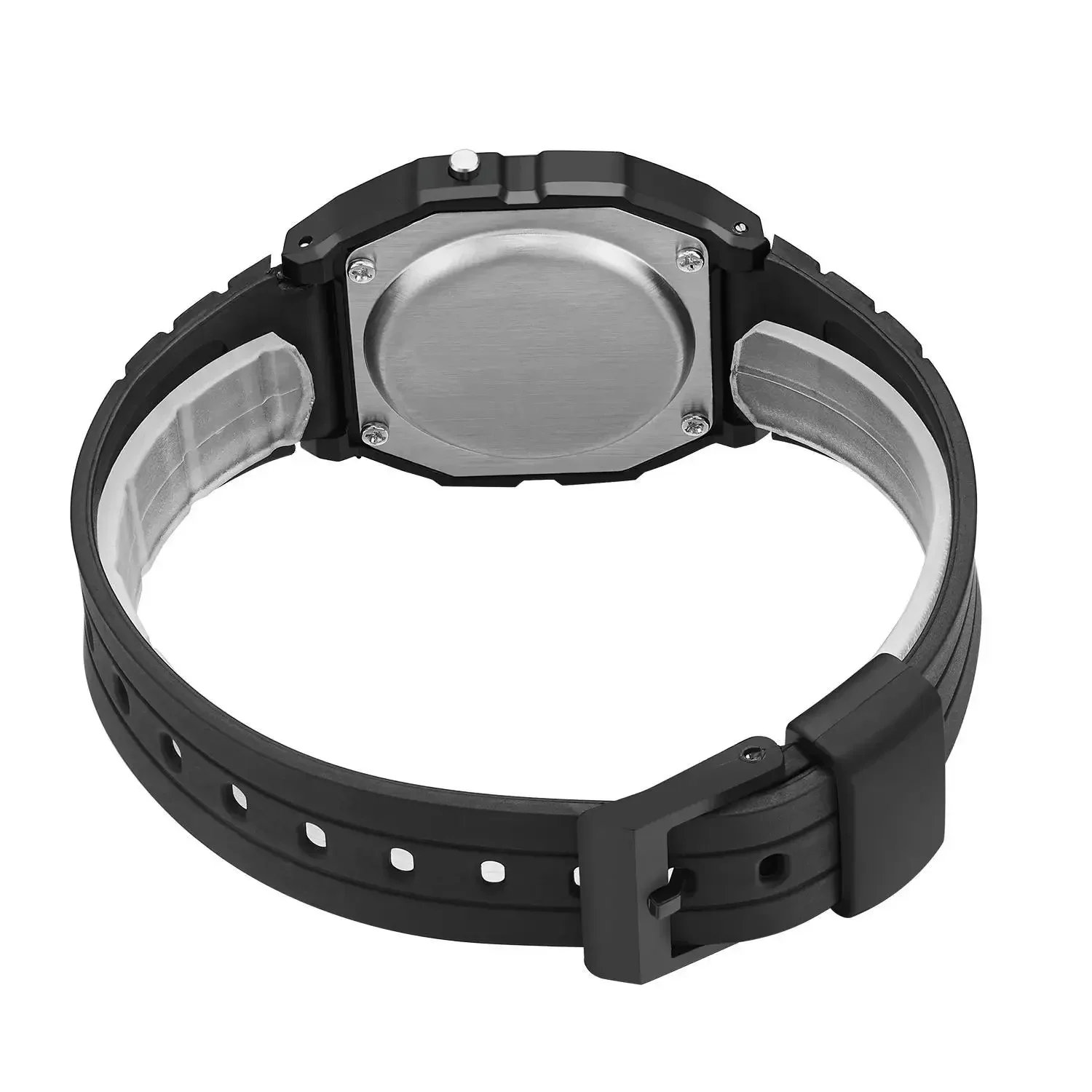 Simple carré montre-bracelet LED mode sport hommes montres numériques casual Silicone hommes horloge électronique