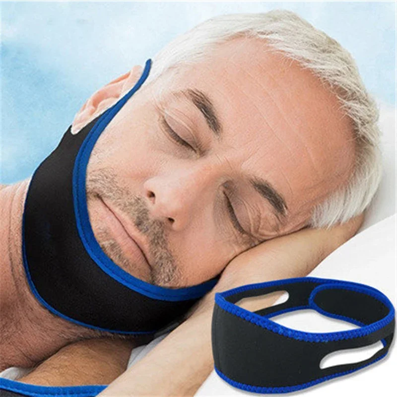 1PC CPAP Anti Schnarchen Kinn Strap Stop Schnarchen Einstellbare Schnarchen Gürtel Schlaf Apnoe Kinn Unterstützung Straps Gesundheit Pflege Schlafen hilfe Werkzeuge