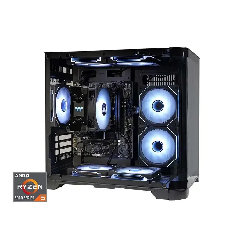 AOTESIER Gaming Desktop AMD Ryzen 5 5600GT 3.9GHz 16GB(8G*2) DDR4 3200 1T NVME SSD ARGB 7 Fans Win 11 Home Gamer Desktop Compu