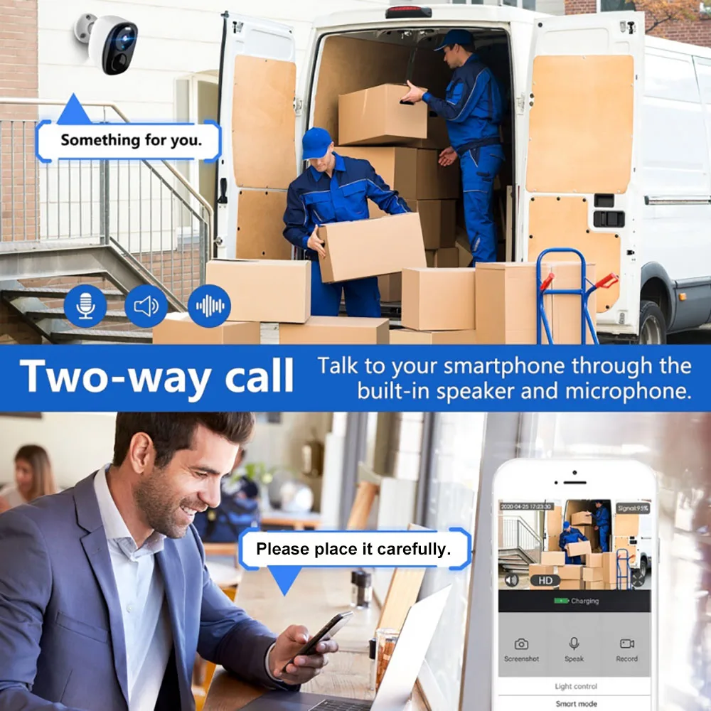 Wireless Battery Camera Wifi Outdoor, Solar Powered Security Waterproof IP CCTV Indoor AI Motion Detection Spotlight Siren Alarm