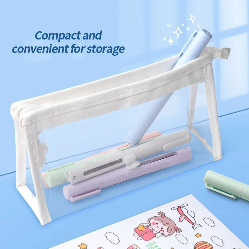 Mini Foldable Scissors with Pen Knife 2 in 1 Paper Cutter Utility Knife DIY Art Crafts Cutting Tools Kawaii Stationery Office