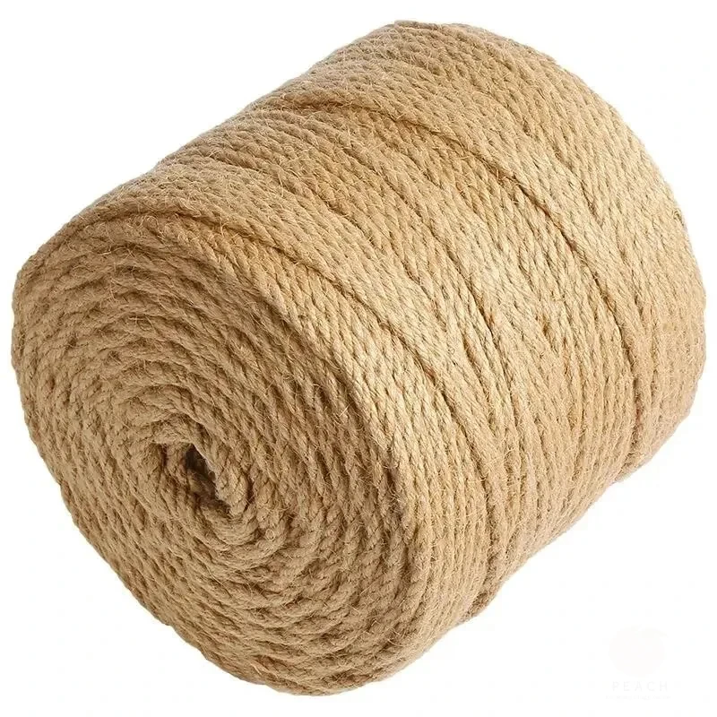 50/80/100m1- 2mm corda de juta natural fita artesanato diy cabo de juta vintage fio de costura festa de casamento decoração de casa