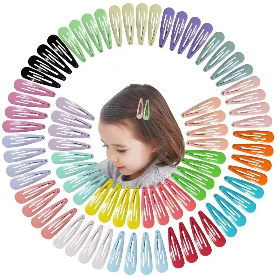 40 sztuk dziewczyny spinki do włosów cukierki kolor kapanie klips do włosów księżniczka Barrette koreańskie spinki do włosów nakrycie głowy akcesoria do włosów dla dziewczynek